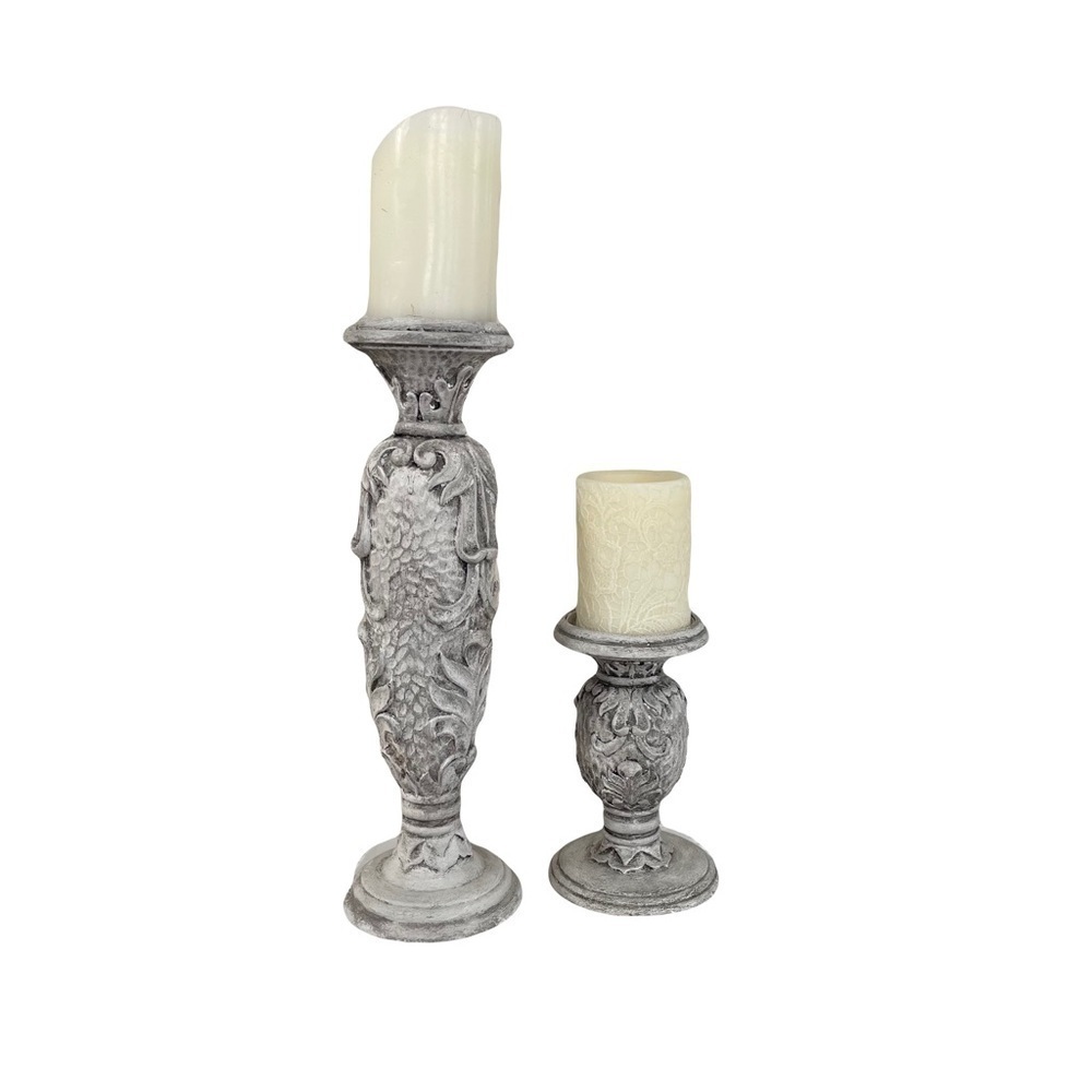 Ornate French Country-style Candle Holders